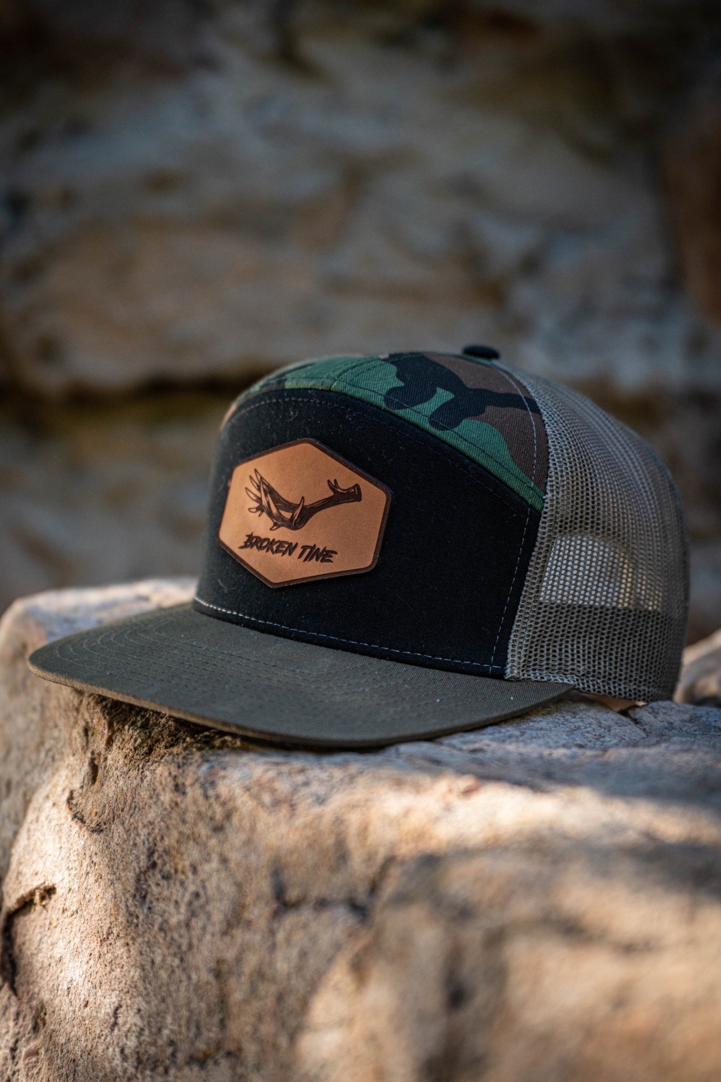 Leather Muley Snapback