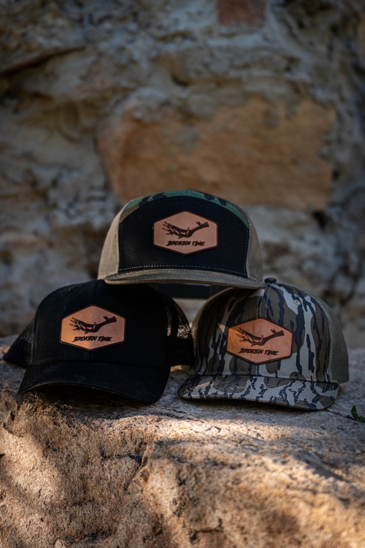 Leather Muley Snapback