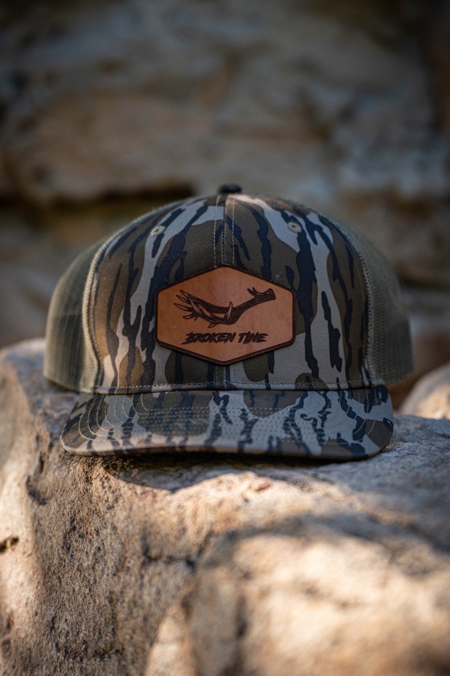 Leather Muley Snapback