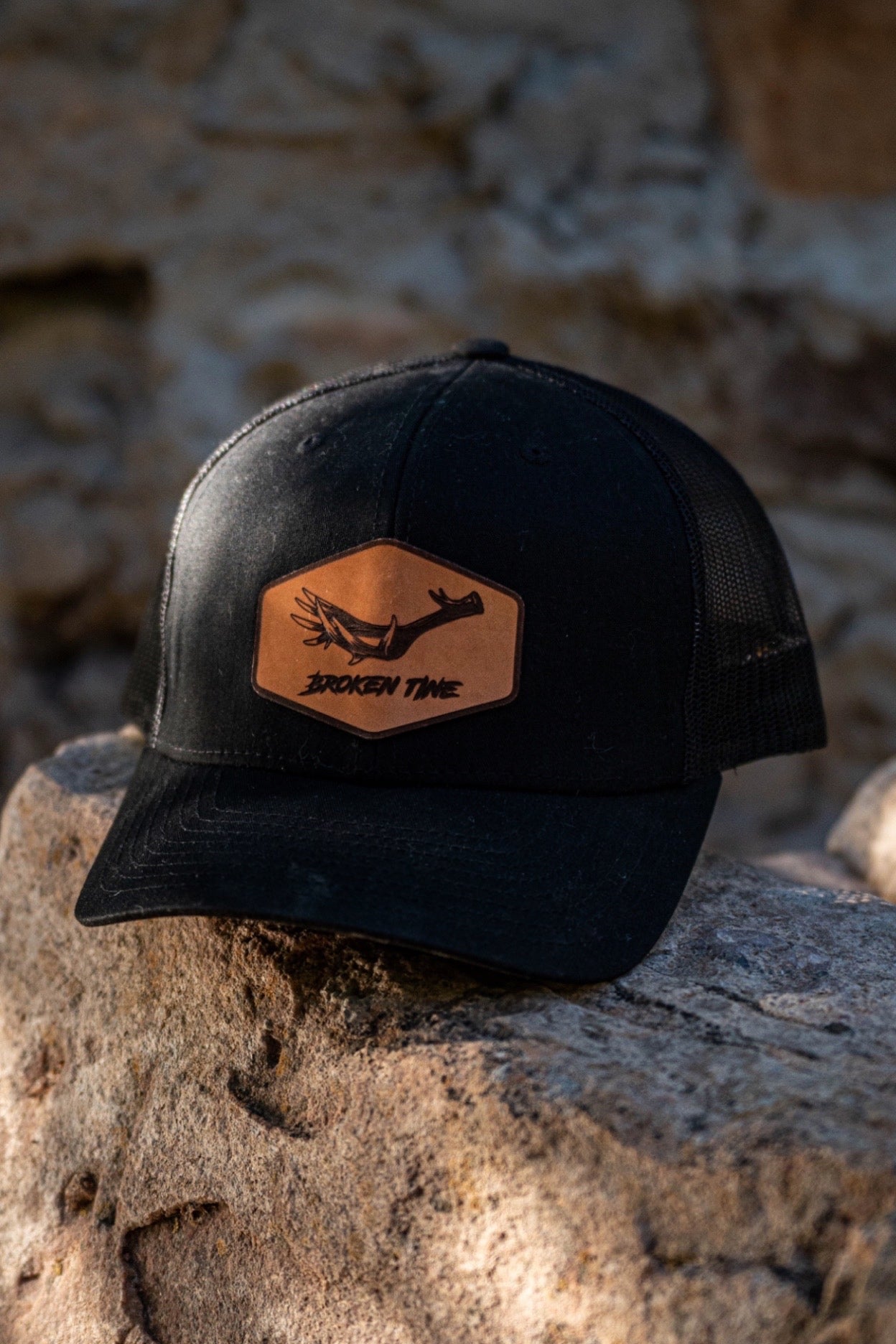 Leather Muley Snapback